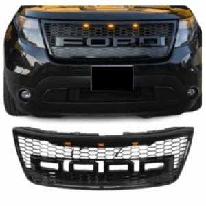 Front Bumper Grill With Letters & LEDs Ford Explorer 2011-2015