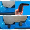 2PCS ABS Rear Windshield Heat Cable Cover, Rear Defogger Guards Interior Accessories for 2019-2020 JB64 JB74 Suzuki Jimny